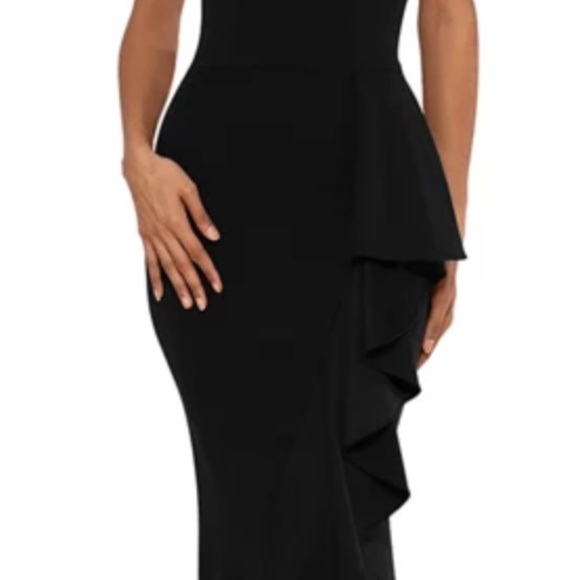 Betsy Adam Black Evening Gown - Picture 2 of 7